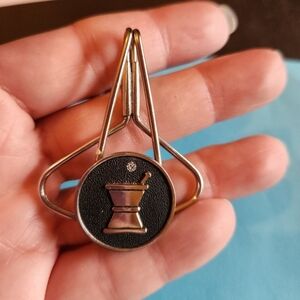 Antique  Pharmacy/ Pharmacist money clip or lapel clip